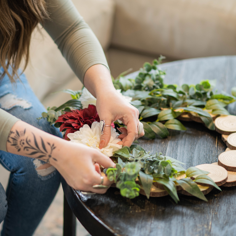 Wood Slice Wreath Kit