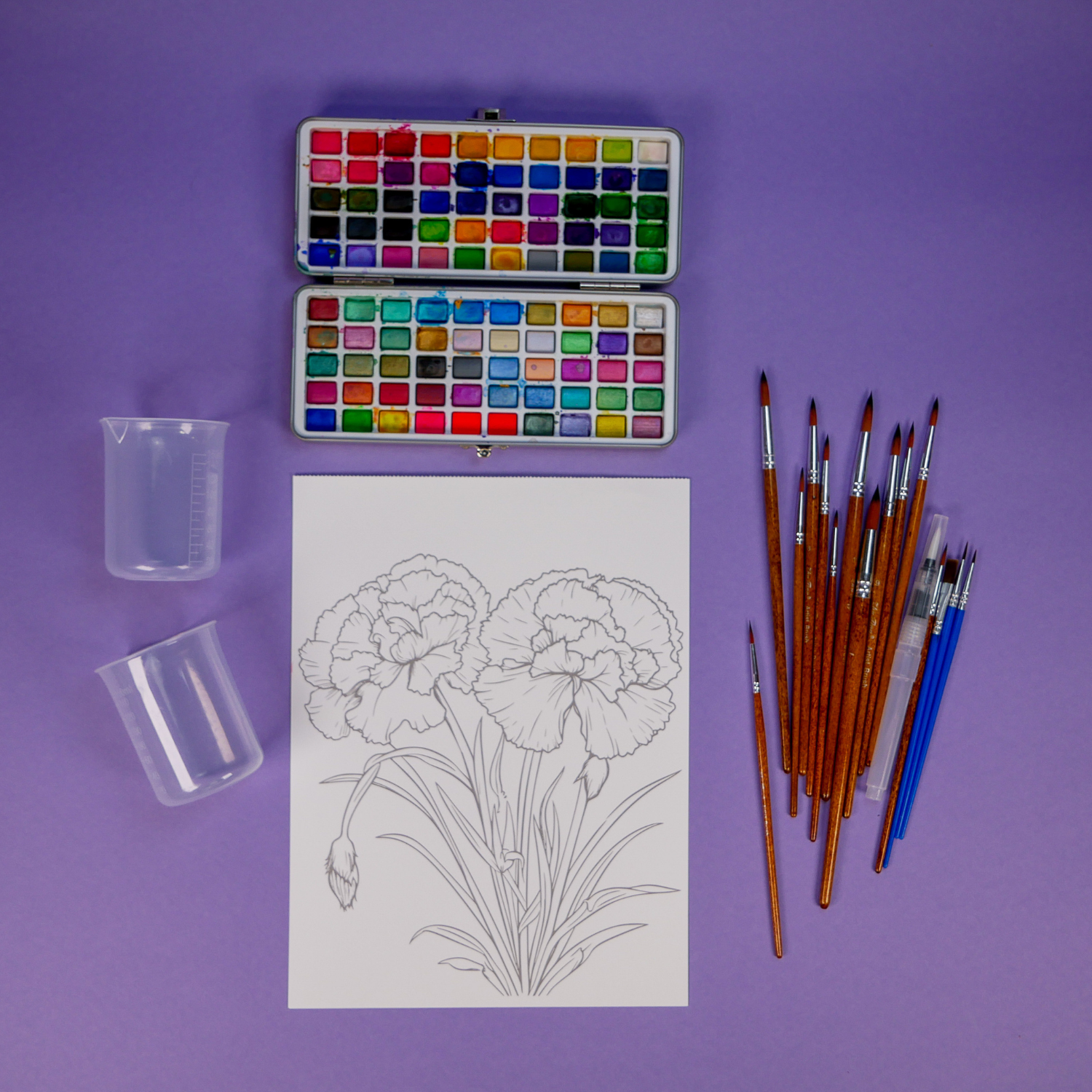 Watercolor Workbook Family-Style Craft Pack