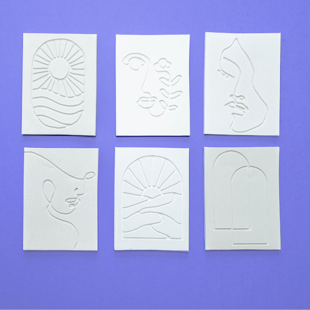 Cement Line Art Family-Style Craft Pack