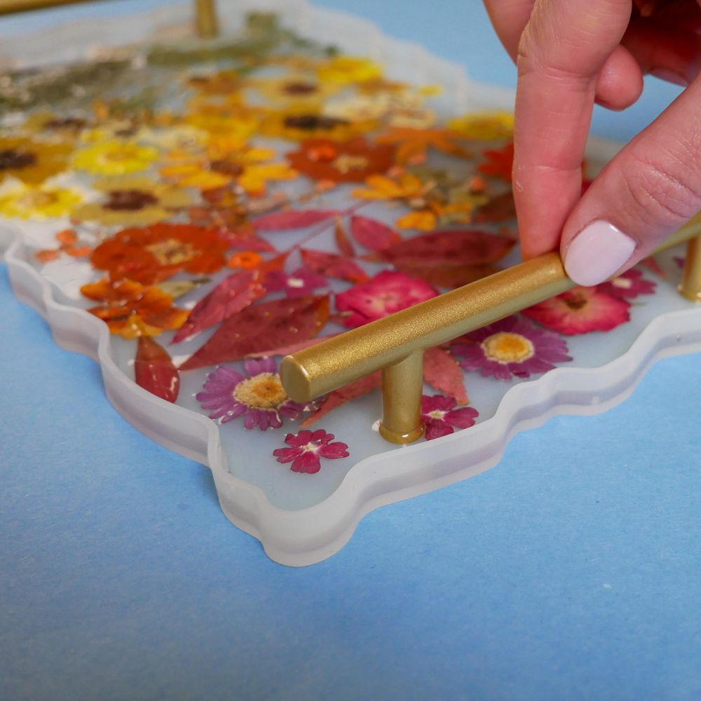 Fall Floral Resin Serving Tray Kit
