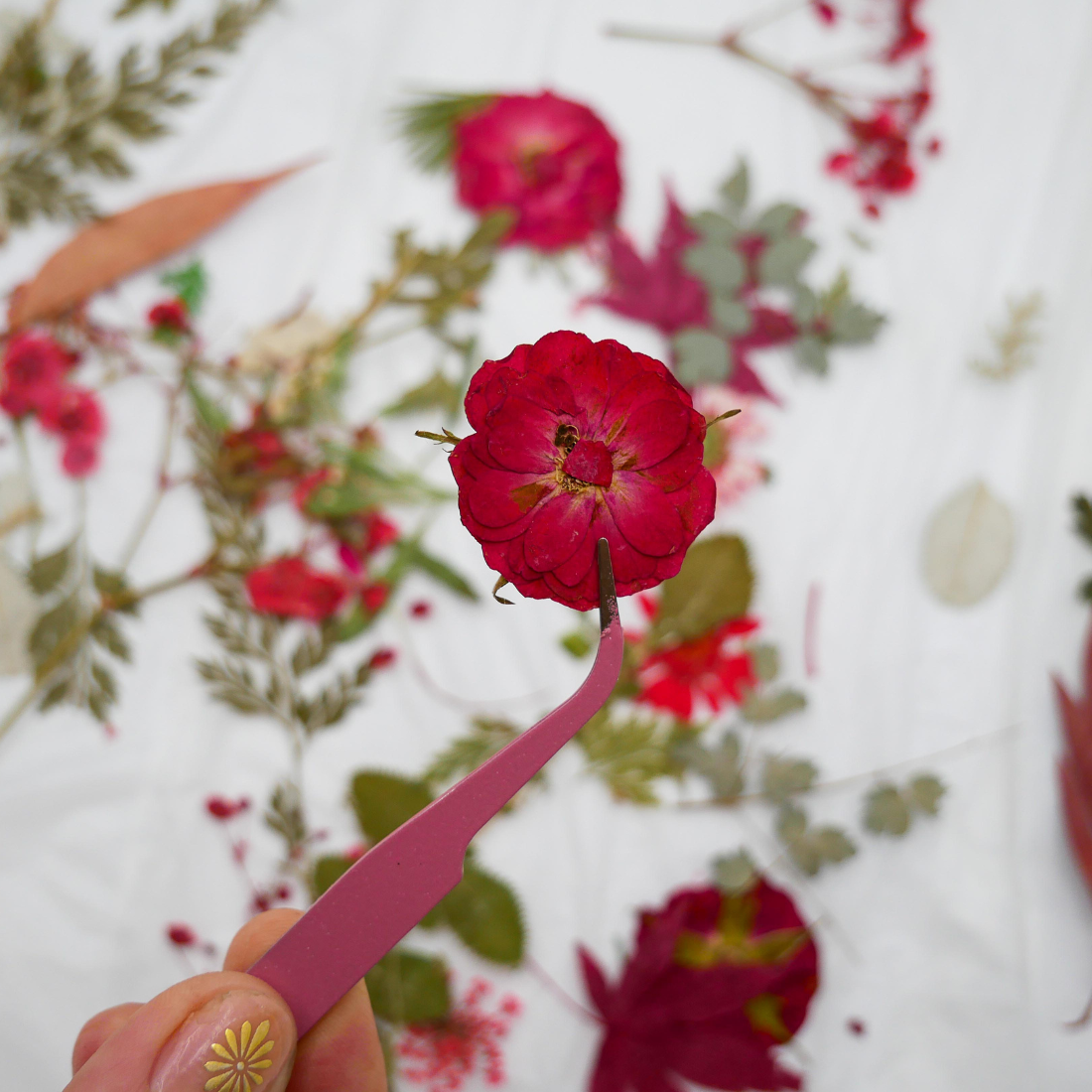 Virtual Holiday Pressed Flower Resin Serving Tray Craft Class