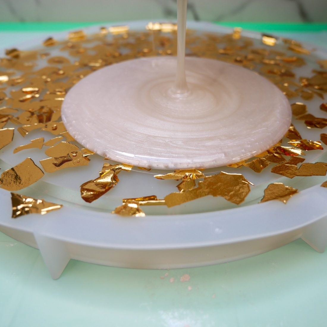 Virtual Gold Leaf Resin Tray Craft Class
