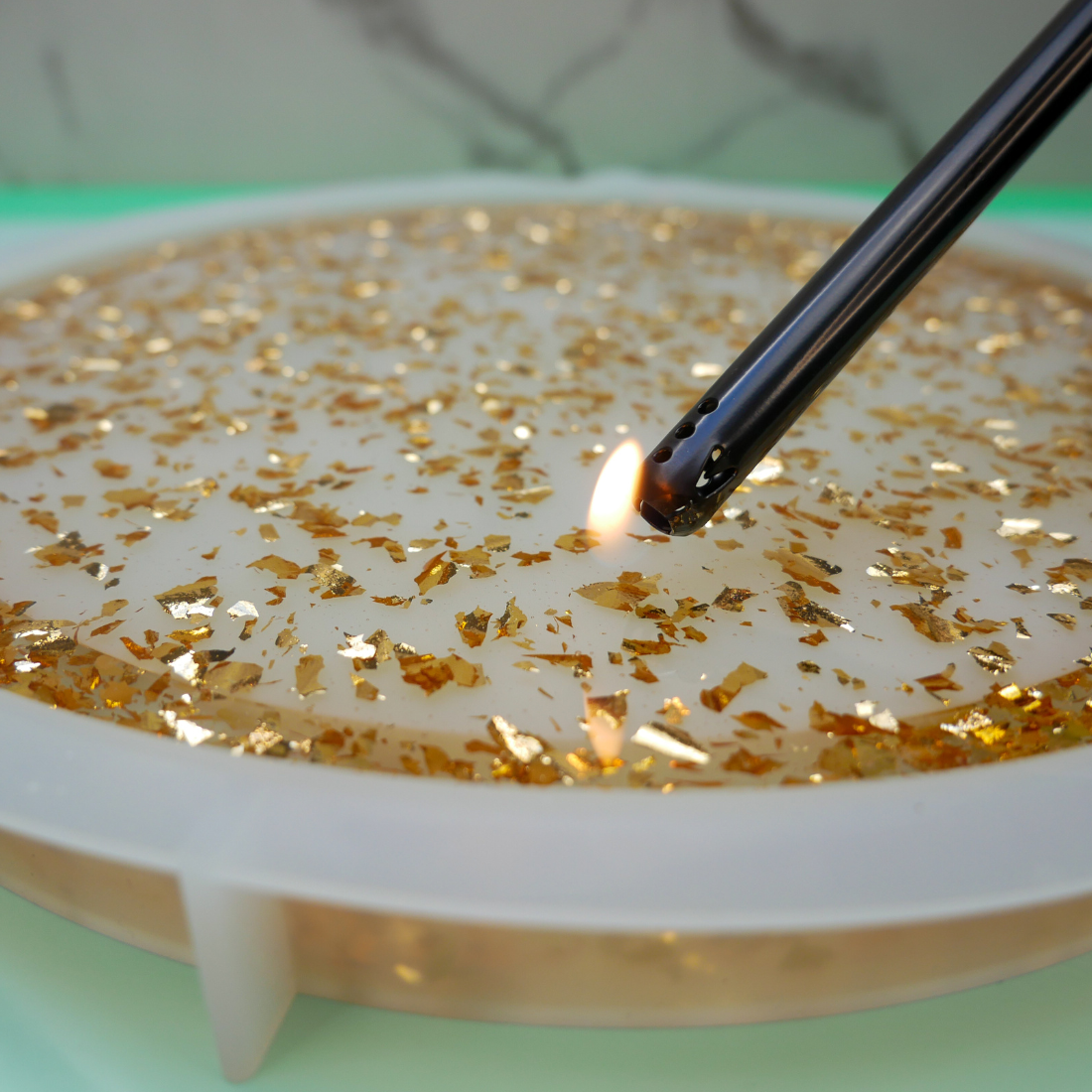 Gold Leaf Resin Tray Kit