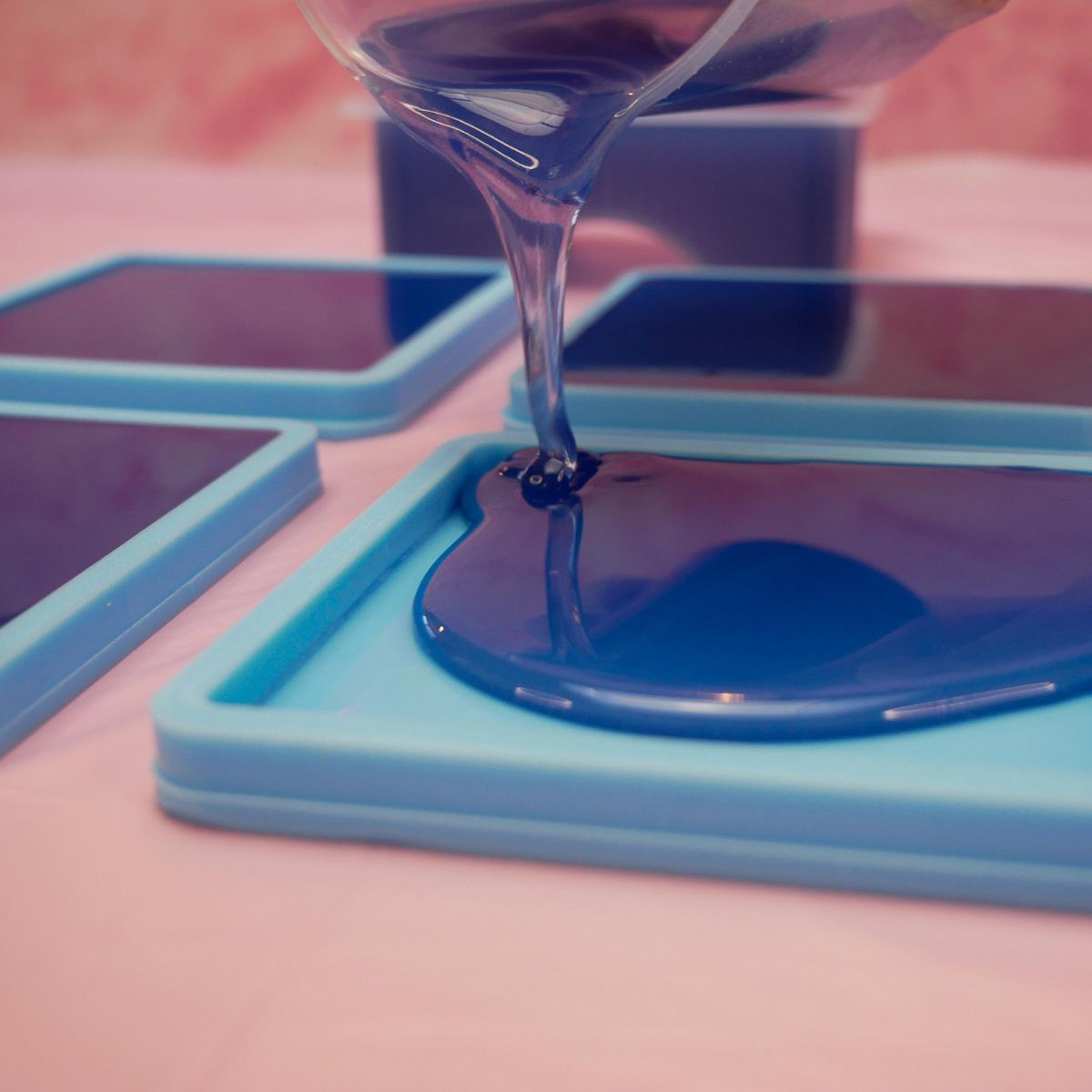 Holographic Resin Coasters Kit