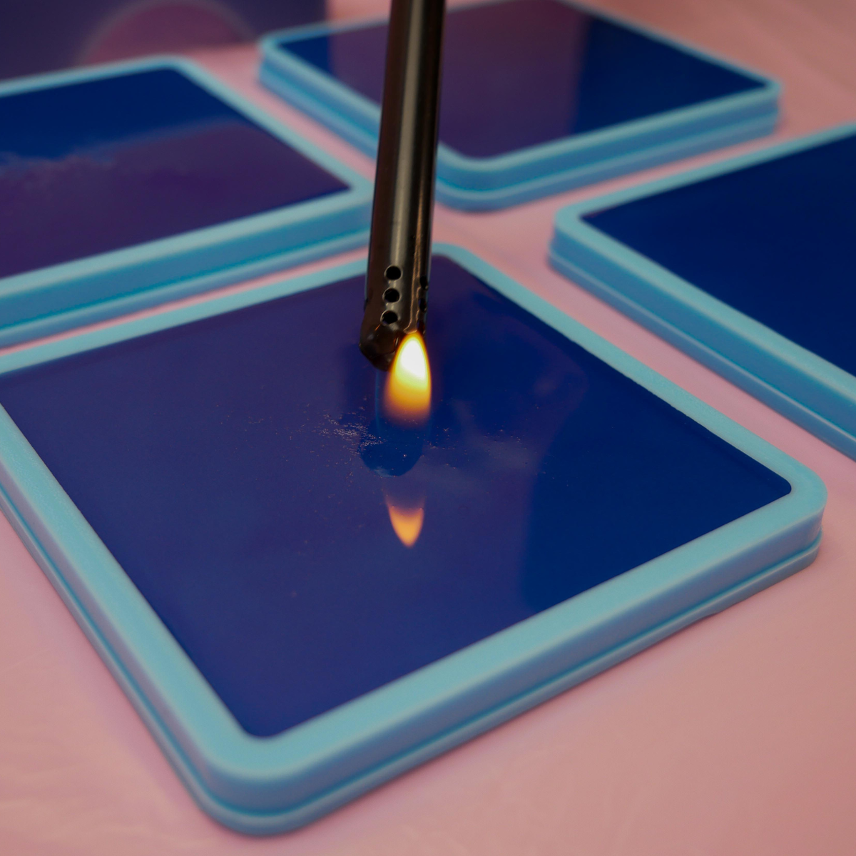 Holographic Resin Coasters Kit