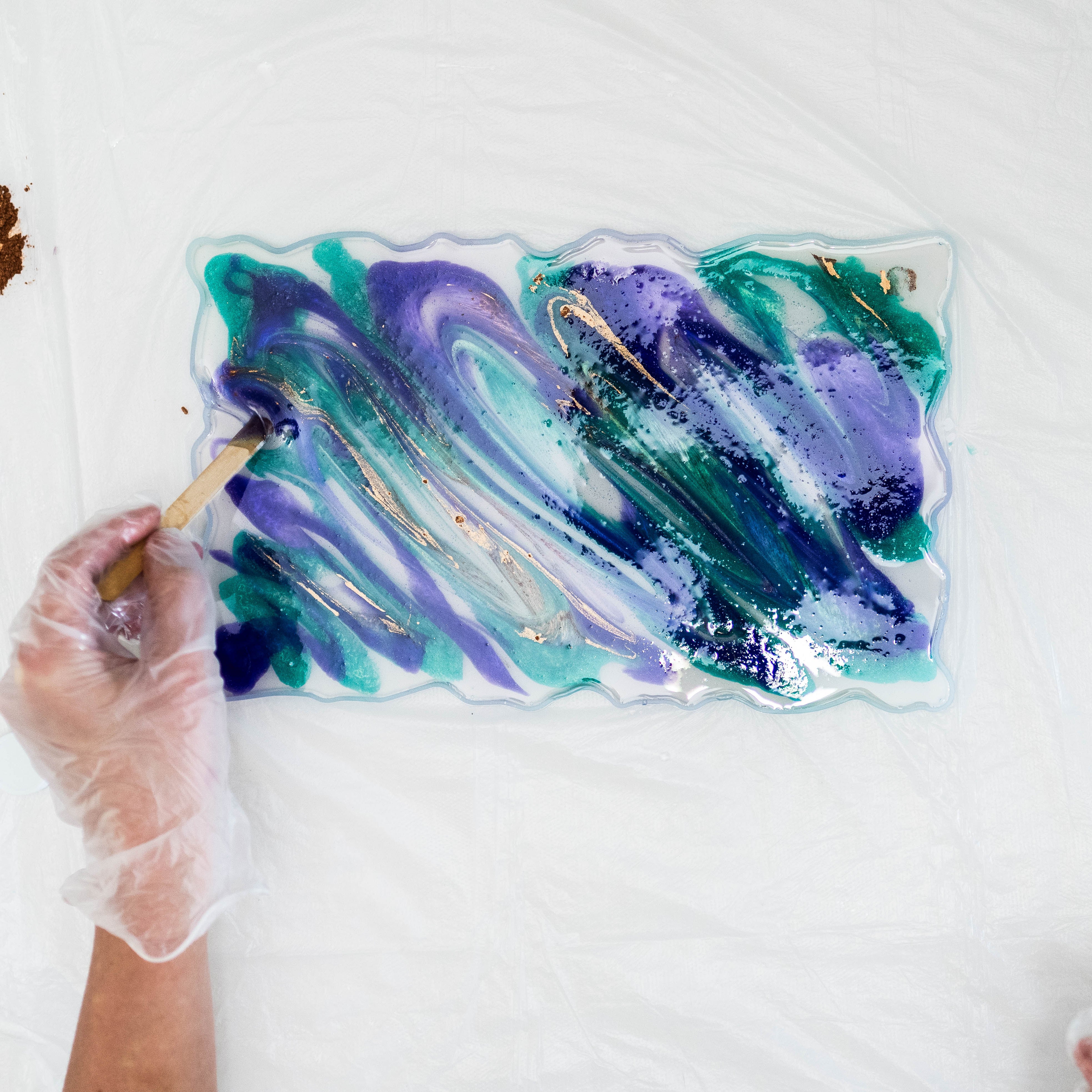 Virtual Resin Serving Tray Craft Class