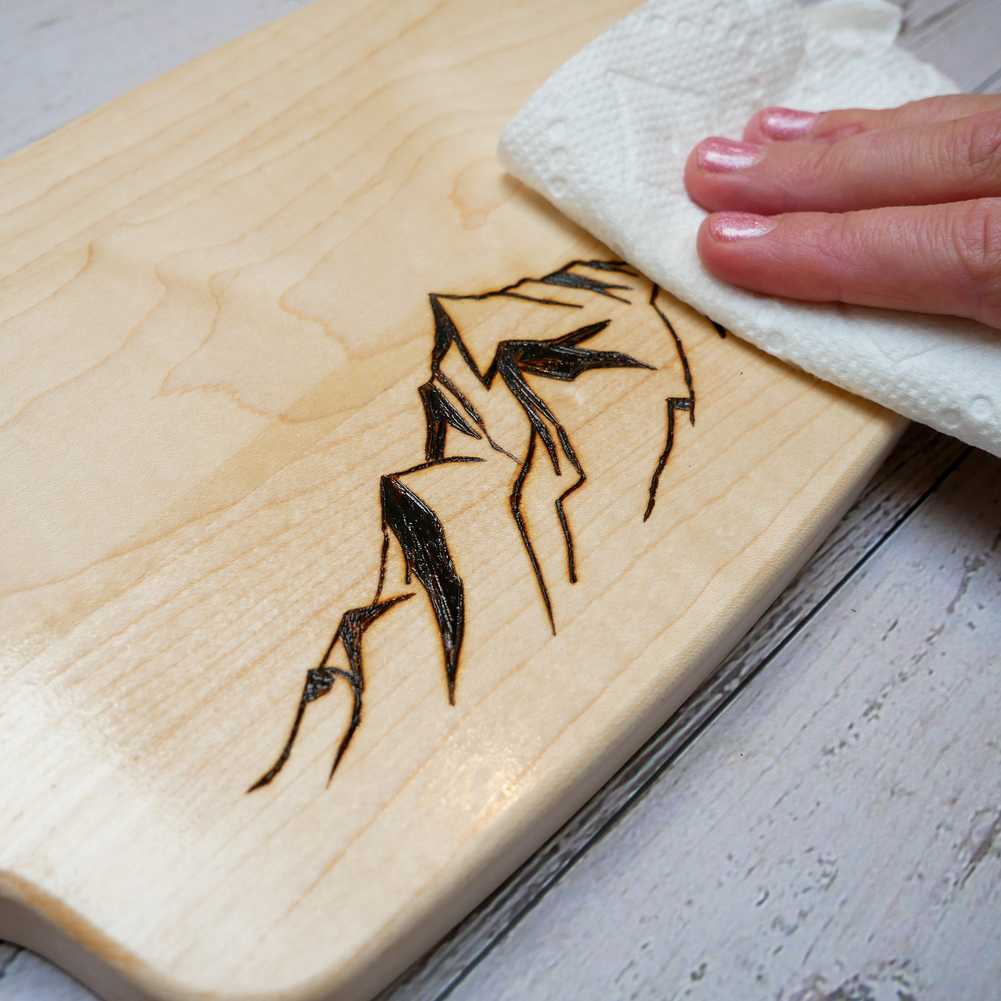 Virtual Holiday Wood Burning Cutting Board Class