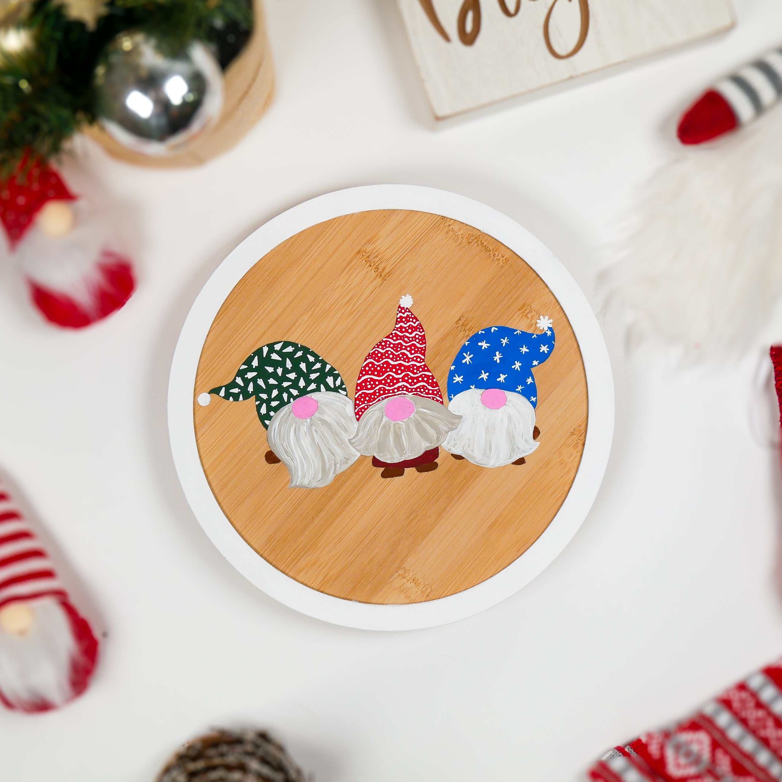 Virtual Holiday Painted Bamboo Turntable Class