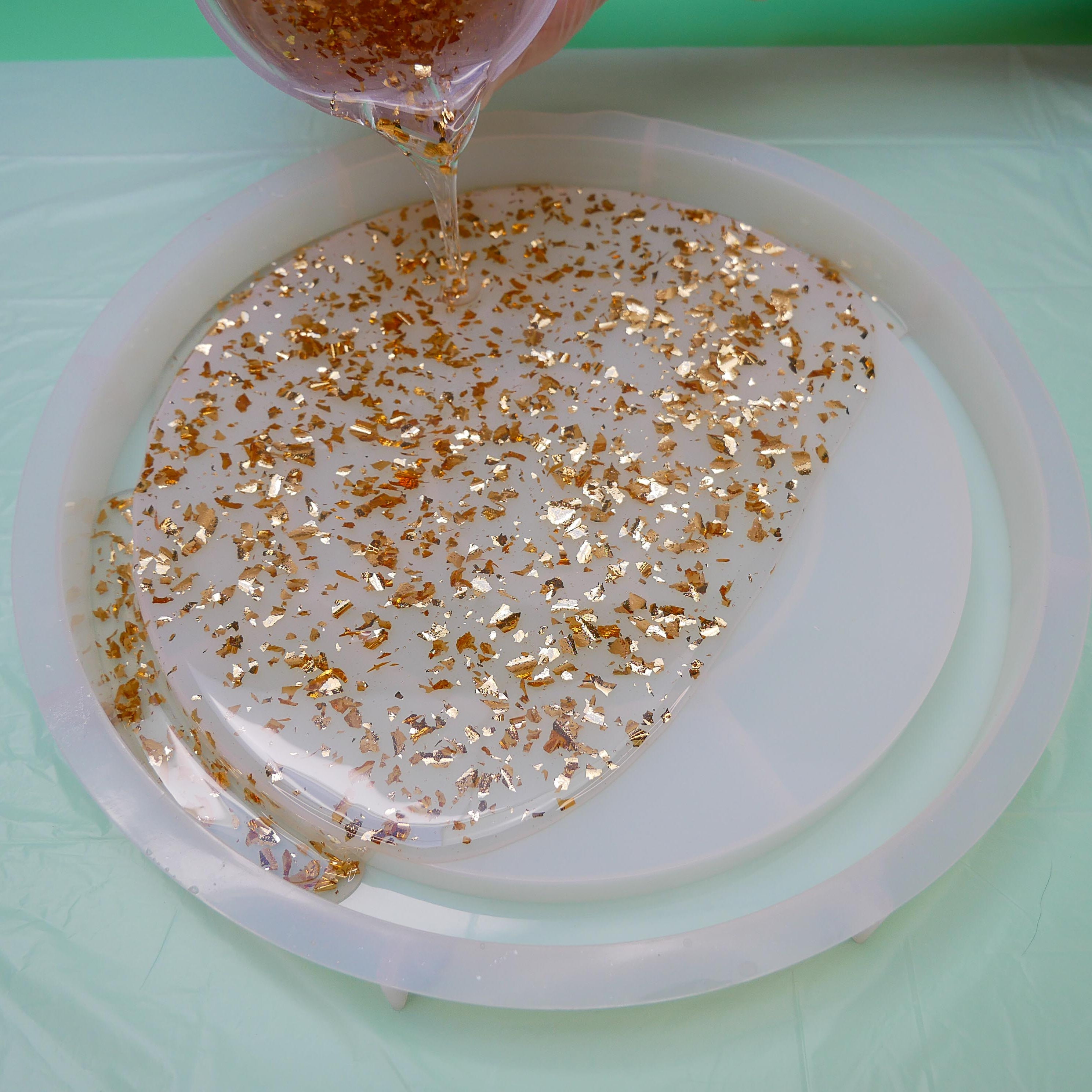 Virtual Gold Leaf Resin Tray Craft Class