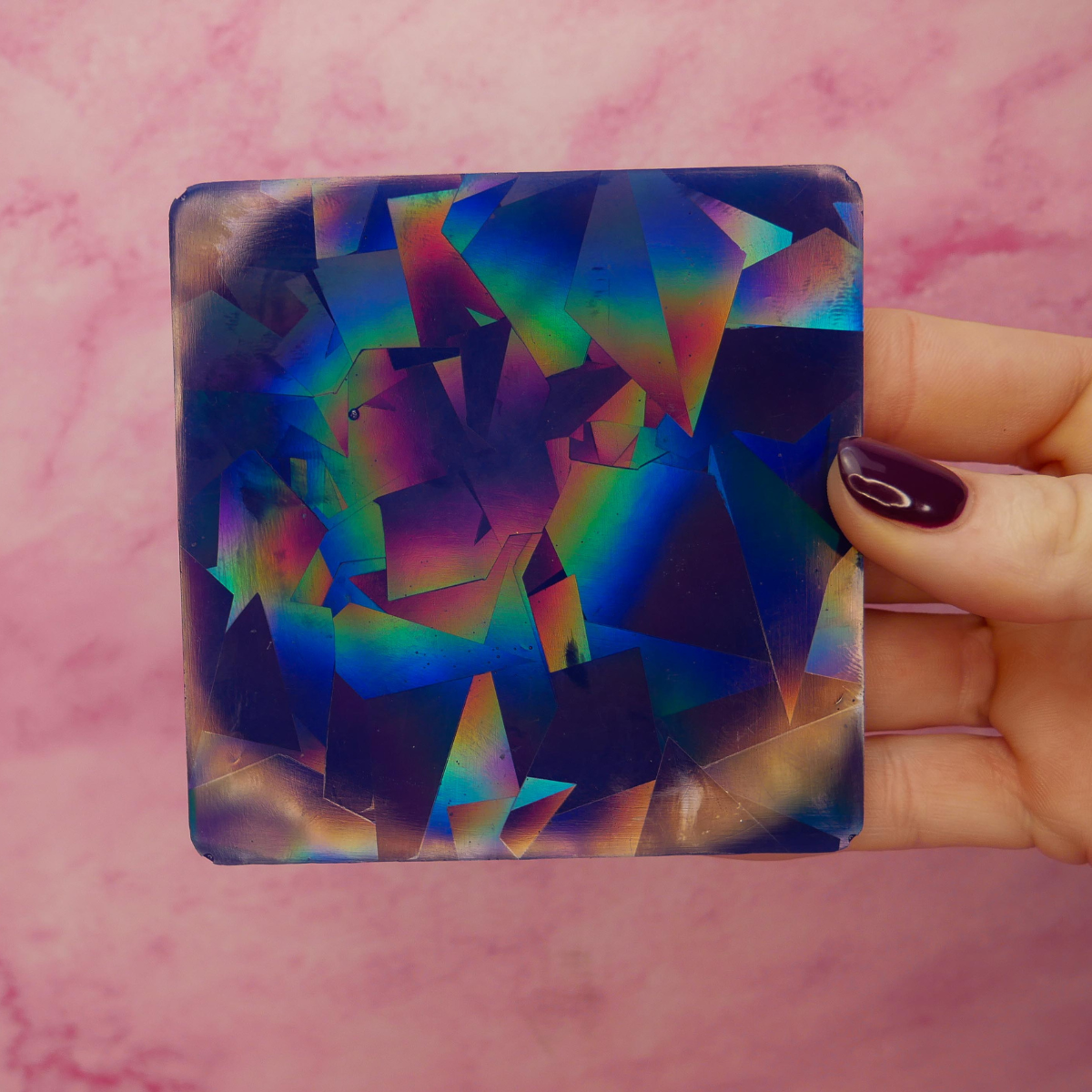 Holographic Resin Coasters Kit