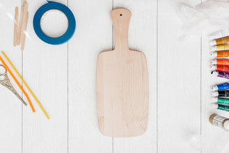 Holiday Kit - Marbled Resin Wood Board