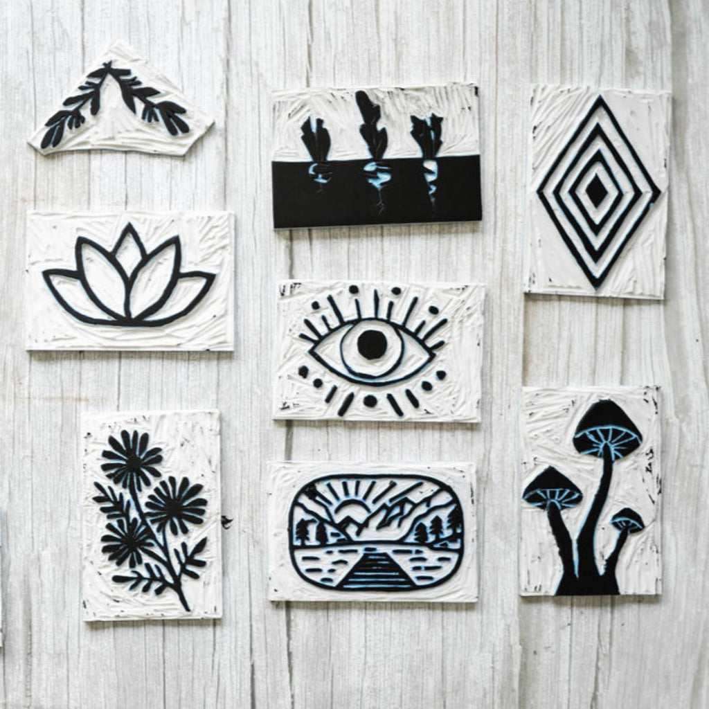 DIY Kit, Block Printing & Linocut Printing Craft Kit