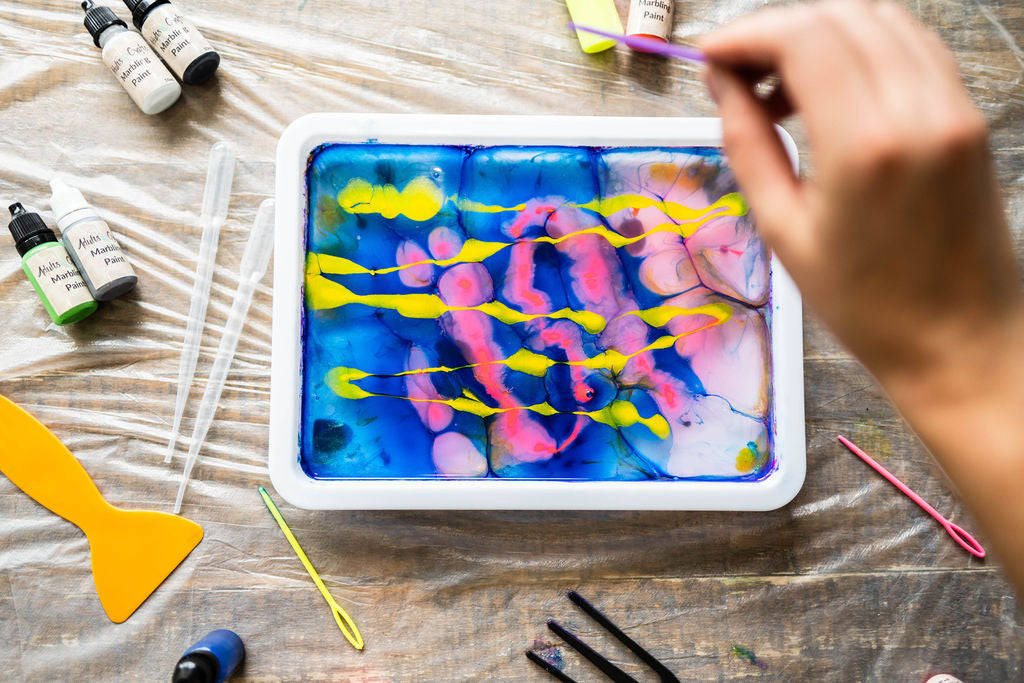 DIY Marbling Paint Art Kit Painting On Water Kits For Kids