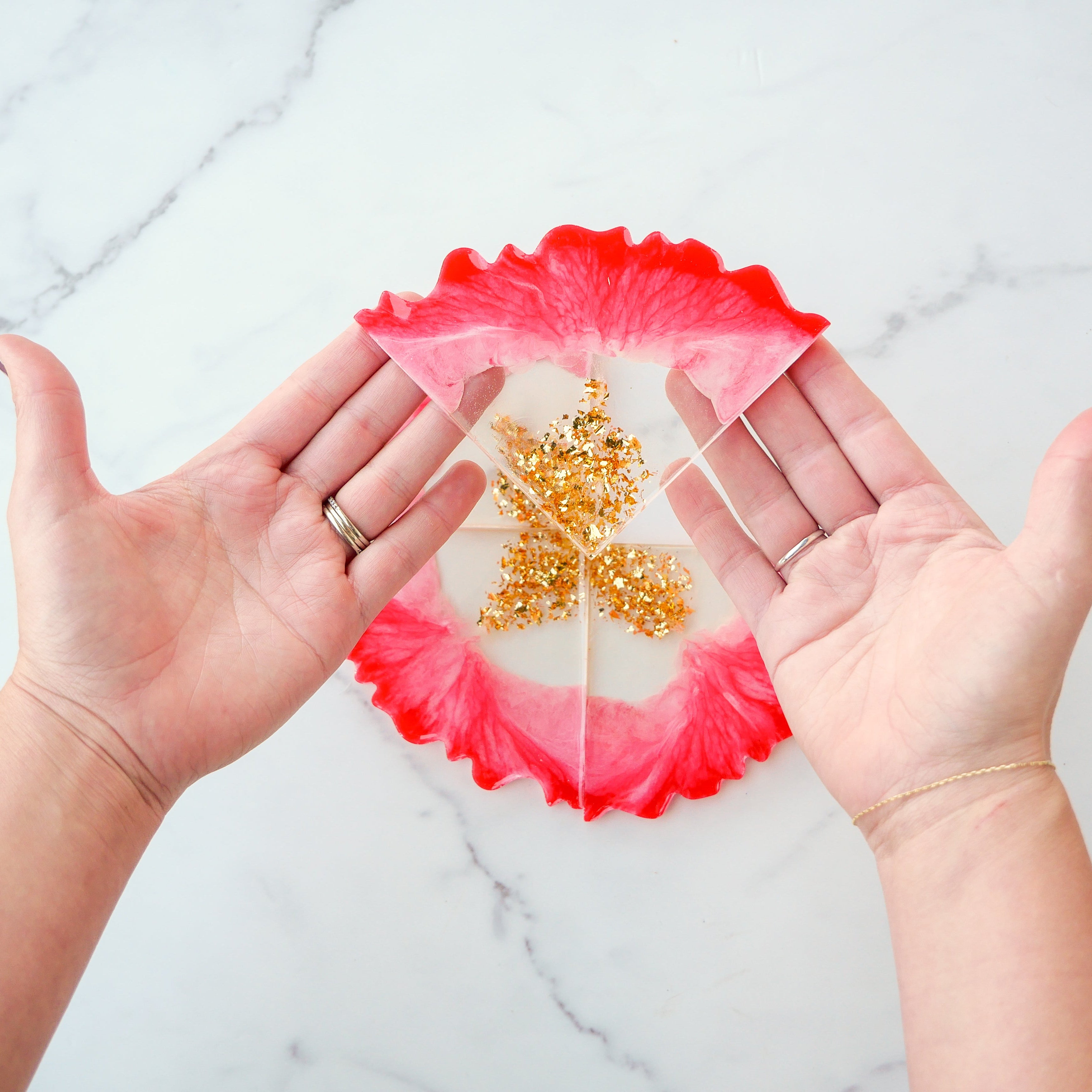 Virtual Holiday Resin Coaster Class