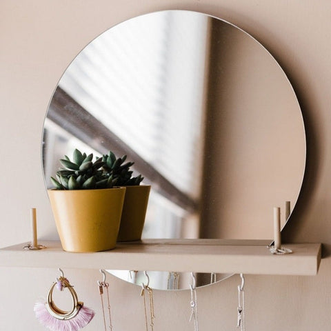 Hanging Mirror Shelf Kit