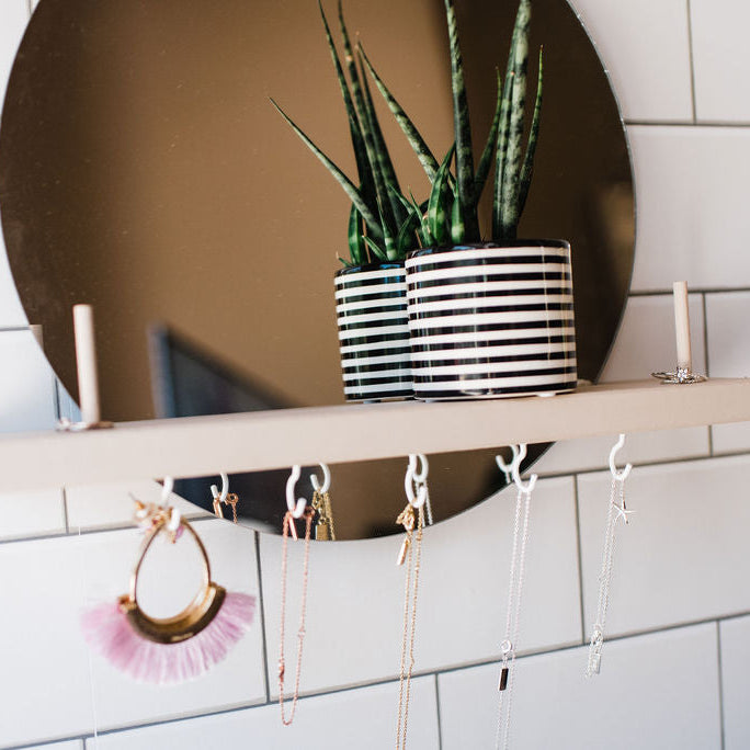Hanging Mirror Shelf Kit