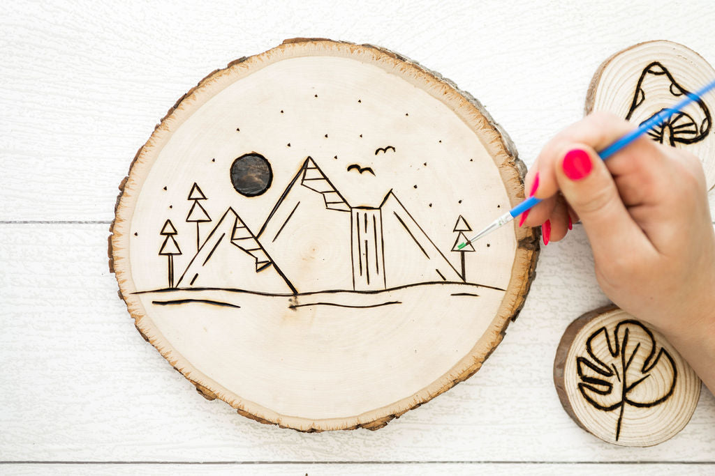 Wood Burning Tool | Beginner Woodburning Essentials Kit | Create Stunning  Pyrography Art with 24 Hour Crafts!