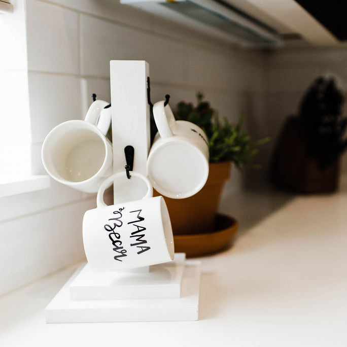 Mug Stand and Customizable Mugs Kit